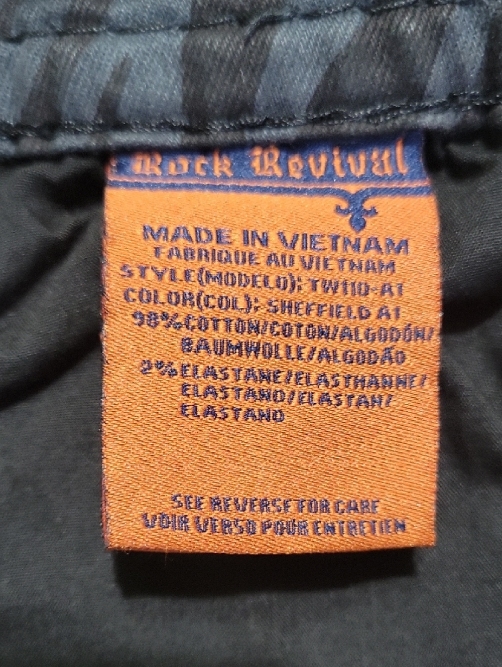Distressed Rock Revival Sheffield Men’s Straight Jeans - Picture 3 of 9